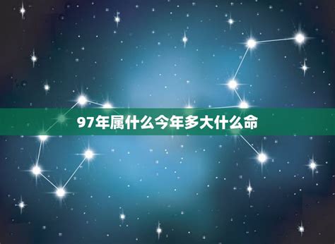 1997年属|97年属什么 97年属什么命